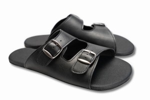 Ahinsa Barfuß Sandalen Damen Schwarz | AZM7249XB