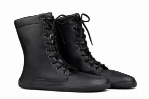 Ahinsa Jaya Barfuß Winterstiefel Damen Schwarz | OWU3236QB