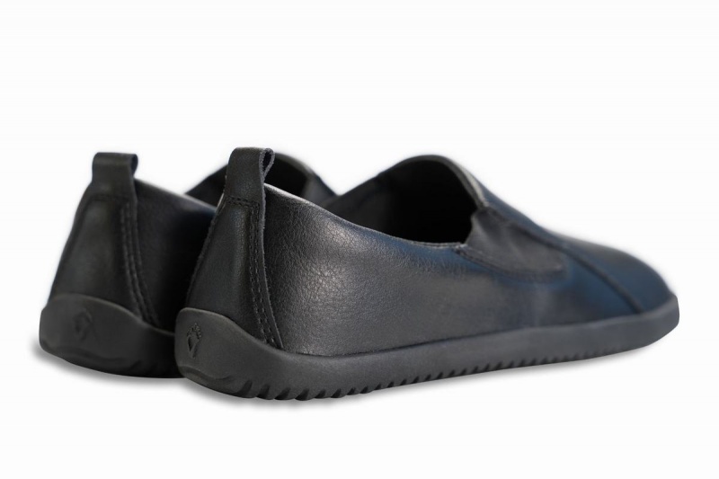 Ahinsa Vegan Leder Barfuß Slip-on-sneakers Damen Schwarz | FHC4917VI