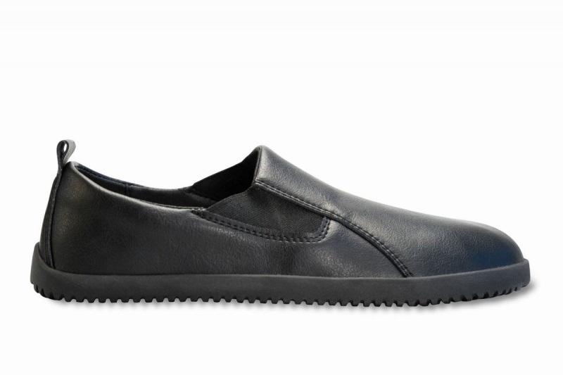 Ahinsa Vegan Leder Barfuß Slip-on-sneakers Damen Schwarz | FHC4917VI